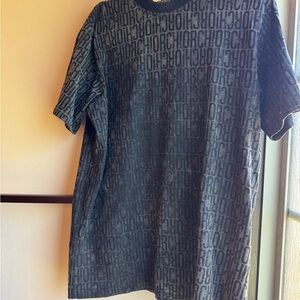 Chic Black Patterned Men's Tee